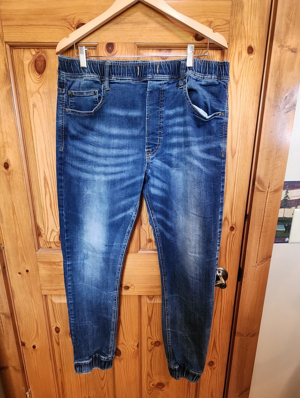American Eagle Outfitters Active Flex Denim Joggers, Size L